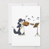 Invitation Le Chat Jouant Le Violon (Devant)