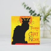 Invitation Le Chat Noir Vintage (Debout devant)