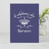 Invitation le chateau des VOTRE NOM (Debout devant)