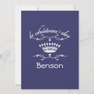 Invitation le chateau des VOTRE NOM