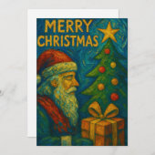 Invitation Le chef-d'œuvre de vacances de Léonard – une Renai (Devant / Derrière)