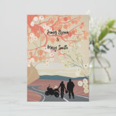 Invitation Le chemin de l'amour mariage (Debout devant)