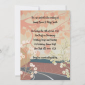 Invitation Le chemin de l'amour mariage (Dos)