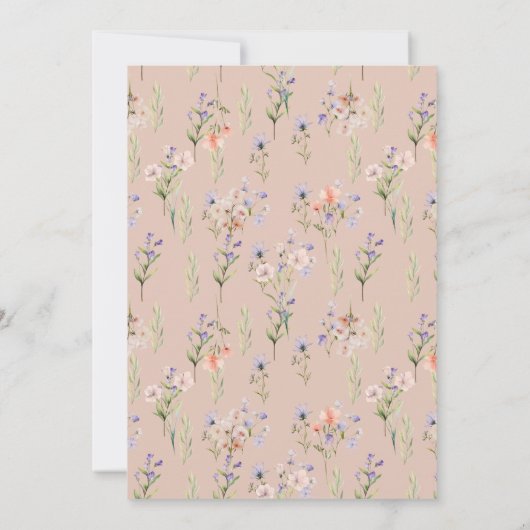 Invitation Le chevreuil de printemps | Anniversaire mignon de (Dos)