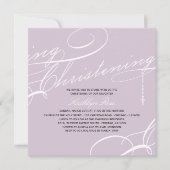 Invitation Le Christ par écrit La Croix Moderne Purple Religi (Devant)