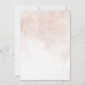 Invitation Le ciel a envoyé Baby shower rose (Dos)