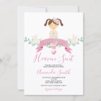 Le ciel a envoyé Little Angel Baby shower rose Flo