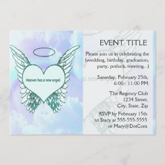 Invitation Le ciel a un nouvel ange