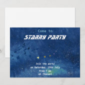 Invitation Le ciel étoilé personnalisable (Devant / Derrière)