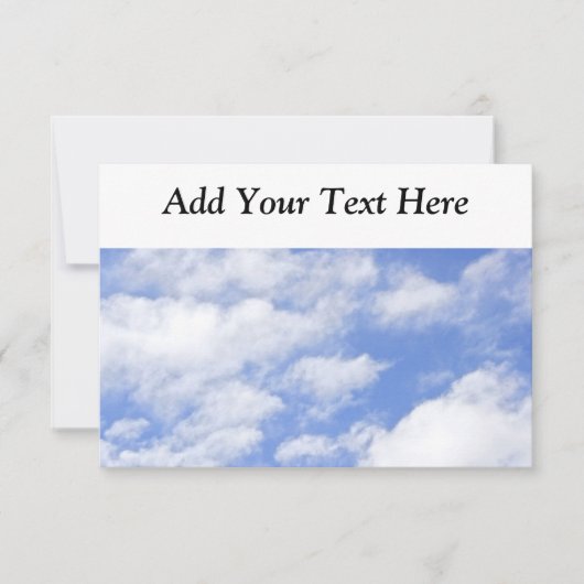 Invitation Le ciel opacifie l'invitation de ciel (Devant)