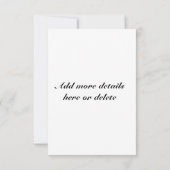 Invitation Le ciel opacifie l'invitation de ciel (Dos)