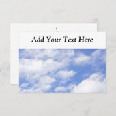 Invitation Le ciel opacifie l'invitation de ciel (Devant / Derrière)