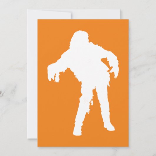 Invitation Le cimetière d'Halloween Jack O'Lantern (Dos)