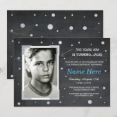 Invitation Le cinquantième vintage des hommes quarantième (Devant / Derrière)