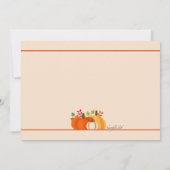 Invitation Le Citrouille Bébé Fait Annoncer La Grossesse De T (Dos)