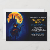 Invitation Le Citrouille chantant d'Halloween (Devant)