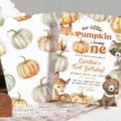 Invitation Le Citrouille des bois devient un anniversaire