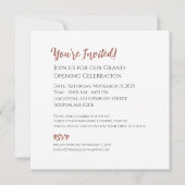 Invitation Le Citrouille d'or (Dos)