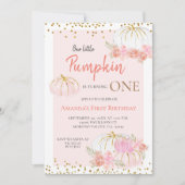 Invitation Le citrouille fête son anniversaire (Devant)