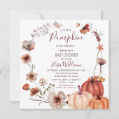 Invitation Le Citrouille Fleur sauvage d'automne est sur le B (Devant)