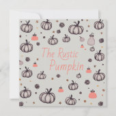 Invitation Le Citrouille rustique (Devant)