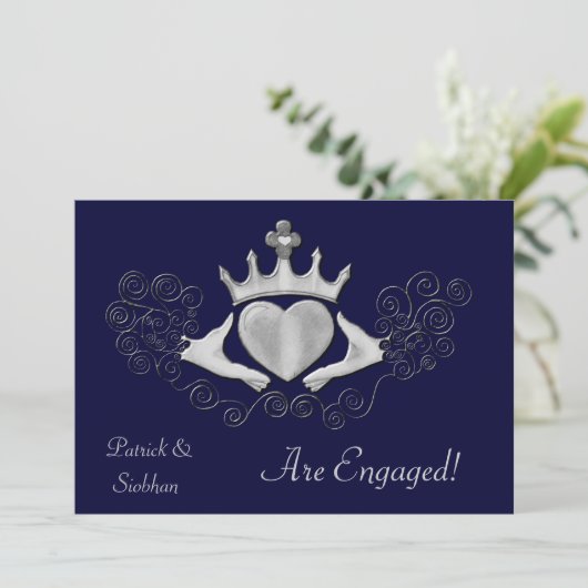 Invitation Le Claddagh (Argent) (Debout devant)