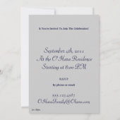 Invitation Le Claddagh (Argent) (Dos)