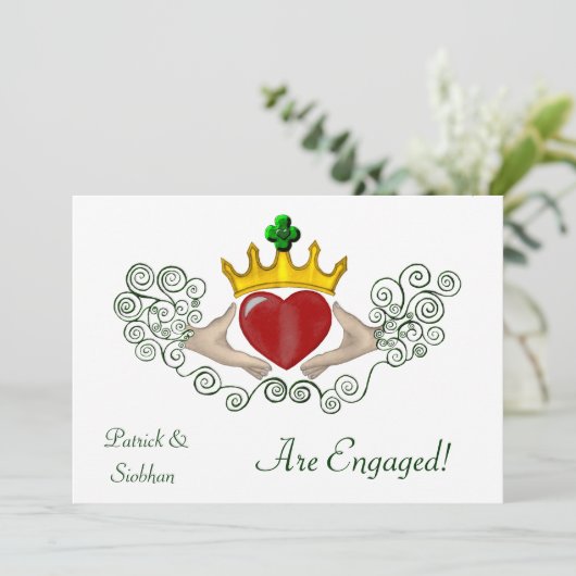 Invitation Le Claddagh (couleur complète) (Debout devant)