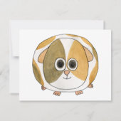 Invitation Le cochon de Guinée. (Dos)