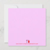 Invitation Le cocktail de Valentine (Dos)