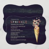 Invitation Le coeur arrose l'invitation (Devant / Derrière)