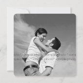 Invitation Le coeur d'amour de fille de garçon de bande (Dos)