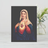 Invitation Le Coeur Immaculé de Marie (Debout devant)