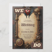 Invitation Le coeur pulsant de la mécanique (Devant)