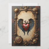 Invitation Le coeur pulsant de la mécanique (Dos)