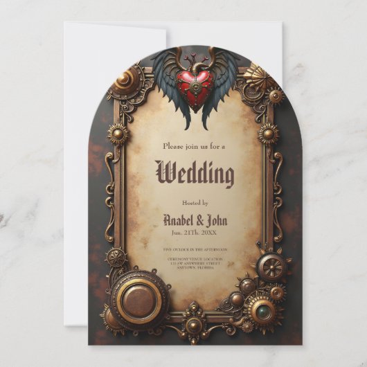 Invitation Le coeur pulsateur de la mécanique, (Devant)