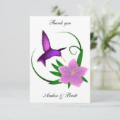 Invitation Le "colibri" vous remercient de noter (Debout devant)