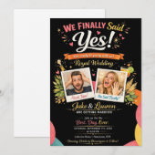 Invitation Le commencement de l'éternité | Mariage élégant de (Devant / Derrière)