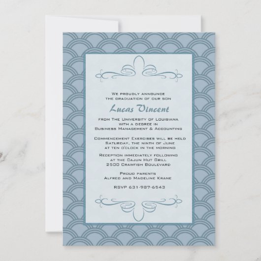 Invitation Le commencement honore l'invitation (Devant)