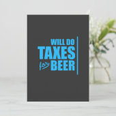 Invitation Le Comptable Effectuera Des Taxes Pour La Bière (Debout devant)