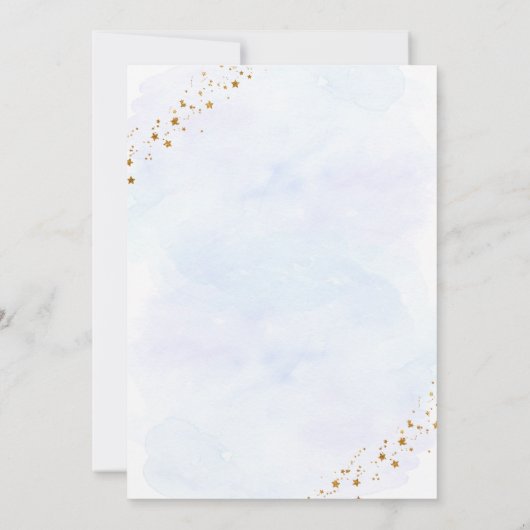 Invitation Le compte à rebours Blue Gold Space a commencé le  (Dos)