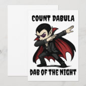 Invitation Le comte Dabula fait des dabs à travers la nuit (Devant / Derrière)