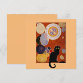 Invitation Le Conversation Noir et Hilma ap Klint, (Devant / Derrière)