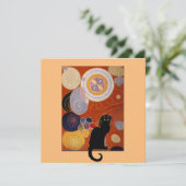 Invitation Le Conversation Noir et Hilma ap Klint, (Debout devant)