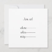 Invitation Le Conversation Noir - JEUX ANNIVERSAIRE ! (Dos)