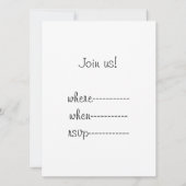 Invitation Le Conversation Noir Saint Valentin (Dos)