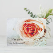 Invitation Le corail s'est levé - vous serez ma demoiselle (Debout devant)