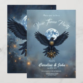 Invitation Le Corbeau Céleste.  (Devant / Derrière)