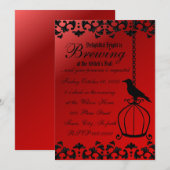 Invitation Le Corbeau et la cage (Devant / Derrière)