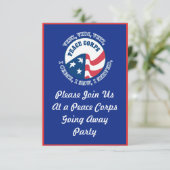 Invitation Le Corps de la Paix s'éloigne de l'invitation du P (Debout devant)